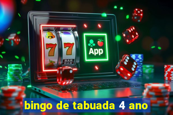 bingo de tabuada 4 ano